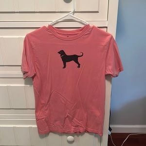 the black dog t-shirt in pink
